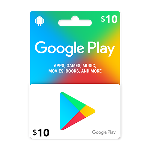 GOOGLE PLAY CARDS $10 FOR USA ACCOUNT (instant SMS delivery)