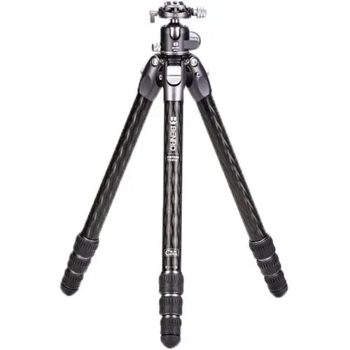 BENRO TTOR34CGX35 TORTOISE COLUMNLESS CARBON FIBER THREE SERIES TRIPOD WITH GX35 BALL HEAD (4-SECTIONS)