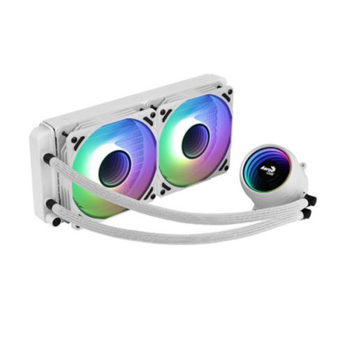 Aerocool Mirage L240 240MM ARGB Liquid Cooler - White