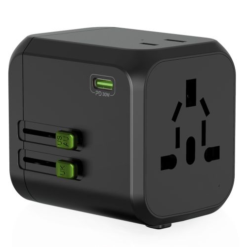 Goui Uniq + D Universal Travel Charger 30W PD - Black