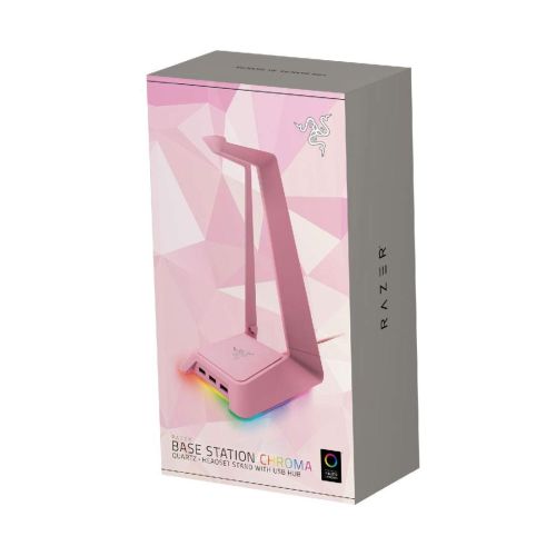 RAZER BASE STATION (CHROMA )HEADSET STAND WITH USB HUB-(PINK)