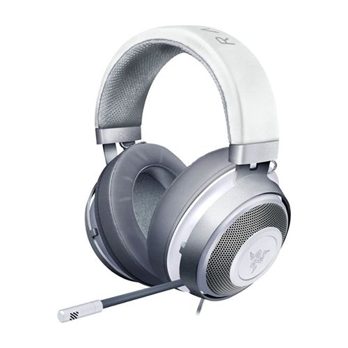 Razer - Kraken Wired Stereo Gaming Headset - Mercury White