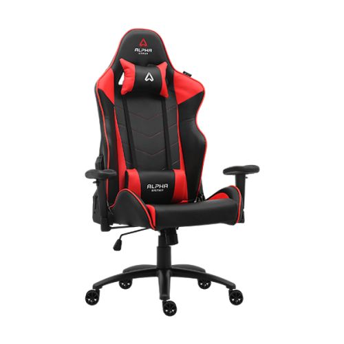 Alpha Gamer SCORPIUS Series Gaming Chair - BLACK - RED (AGSCORPIUS-BK/RED)