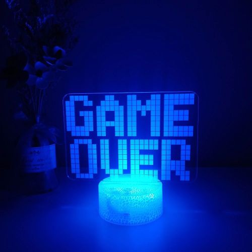 Creative 3D Visualization Lamp -  Game Over