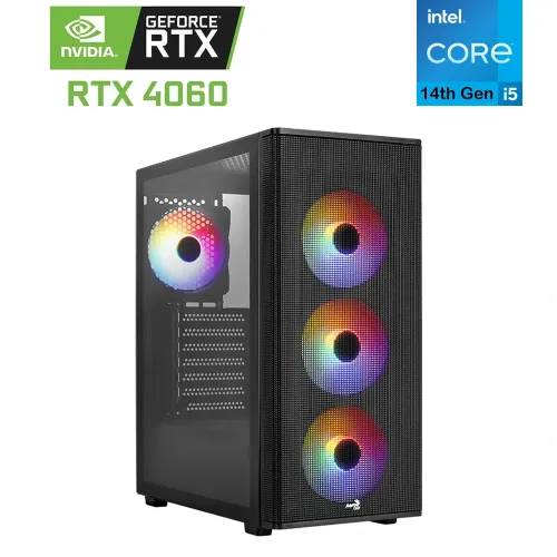 Aerocool Designer V2 Intel Core I5-14th Gen Rtx 4060 Gaming Pc