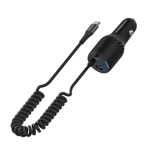 Powerology 100w Triple Output Car Charger - Pccsr016