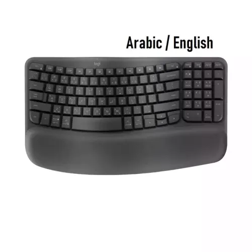 Logitech Wave Keys Ergonomic Wireless Keyboard – Arabic/english