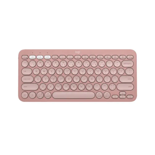 Logitech Pebble Keys 2 K380s Multi-device Portable Keyboard - Tonal Rose