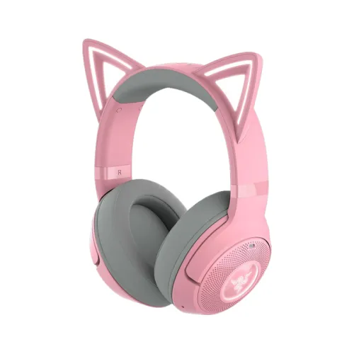 Razer Kraken Kitty V2 Bt Quartz Edition Wireless/bluetooth Gaming Headset Rgb With Kitty Ears - Pink