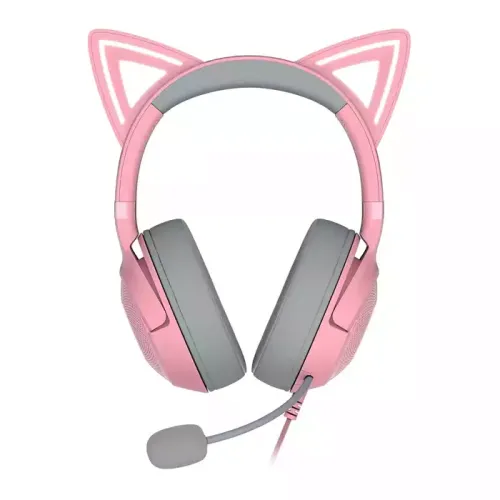 Razer Kraken Kitty V2 Usb Headset With Rgb Kitty Ears - Quartz Edition