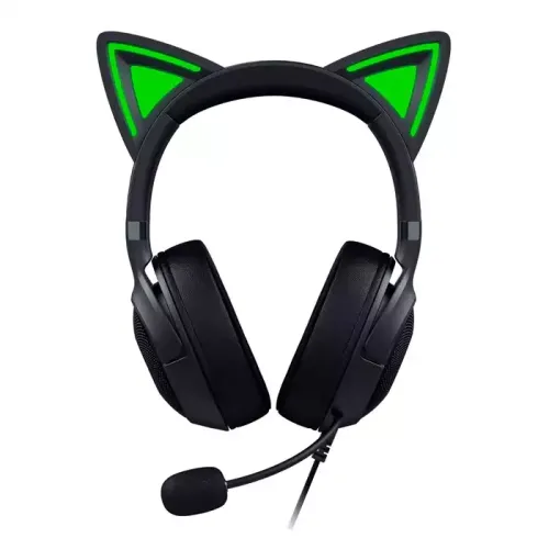 Razer Kraken Kitty V2 Usb Headset With Rgb Kitty Ears - Black