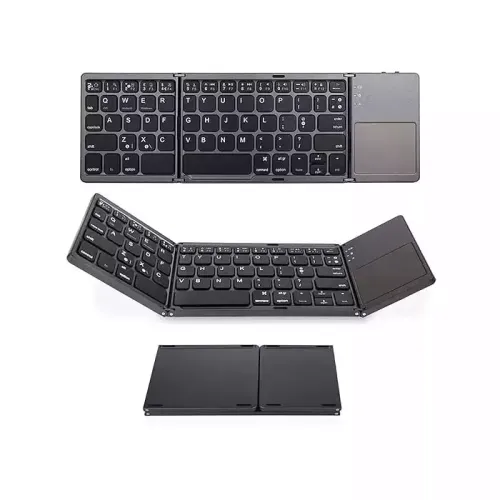 Foldable Bluetooth Keyboard With Touchpad - Grey