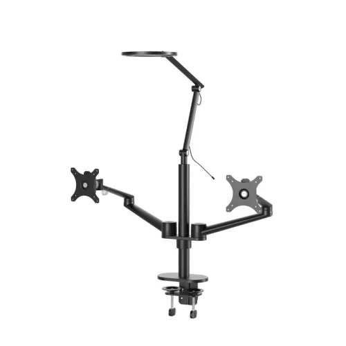 Dual Monitor Stand With Lamp (Ol-2lt)