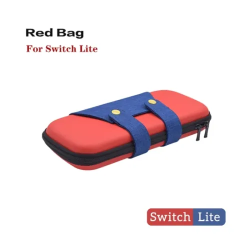 Nintendo: Portable Case Storage Bag Hardshell Pouch For Lite Console - Blue/red