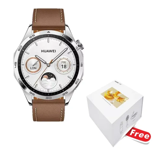 Huawei Watch Gt 4 (46mm) - Brown With Free Huawei-gift