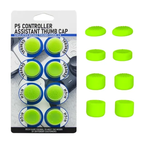 Ps5 Controller Assistant Thumb Cap 8pack - Green