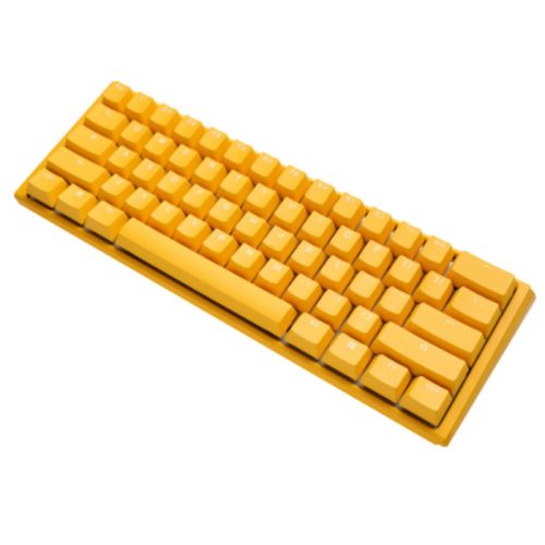 Ducky One 3 Mini 60% Hotswap RGB Double Shot PBT QUACK Mechanical Keyboard - Yellow (Cherry RGB Red)