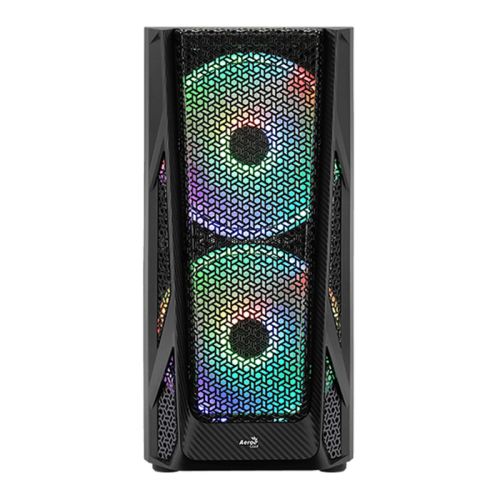 Aerocool AirHawk Duo ARGB Mid Tower Case – Black (32819)