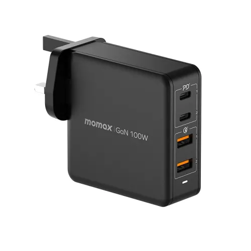 Momax ONEPLUG 100W 4-Port GaN Charger - Black