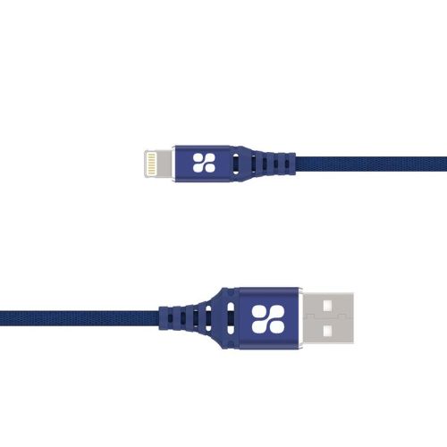 PROMATE Nervelink-i2 High Tensile Strength Power and Data Cable with Lightning Connector - 200cm - Blue