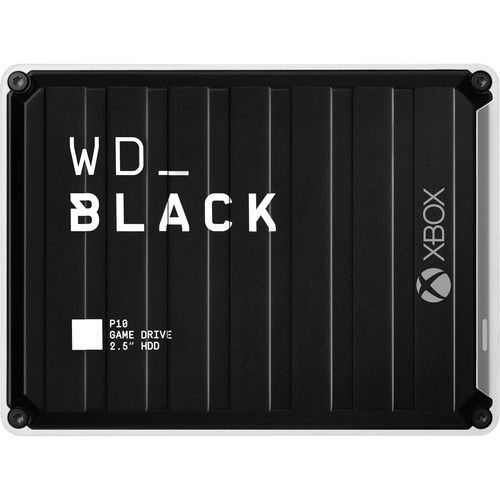 Xbox WD Black P10 Game Drive Portable External Hard Drive 5TB - Black