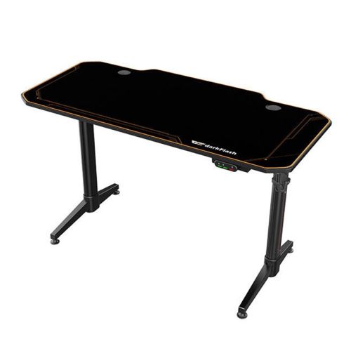 DarkFlash Electrical Adjustable Height Gaming Desk (Size: 1400x660x730-1240 mm)