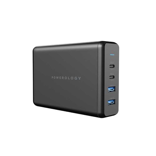 Powerology 4-Port Quick Charging Power Terminal 156W UK - Black