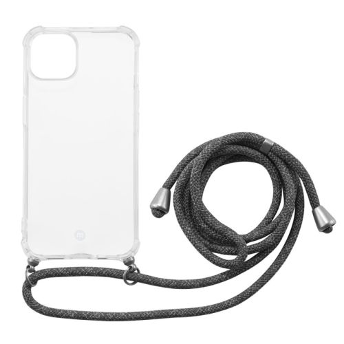 MOMAX - iPhone13 - 6.1inch Crossbody Strap Case With Lanyard (Transparent)