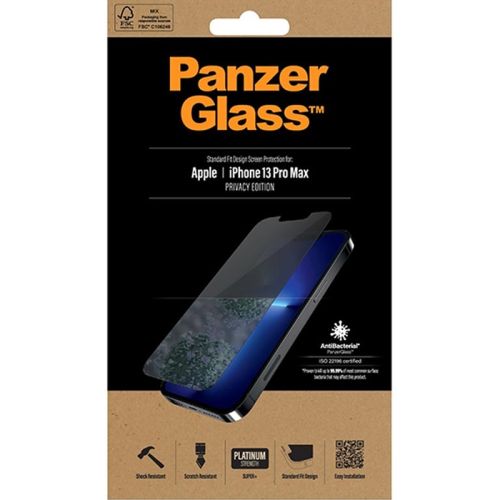 PanzerGlass Screen Protector for iPhone 13 Pro Max - Privacy Edition