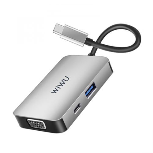 Wiwu Alpha 5 in 1 Usb-C Hub A513HVP - Gray