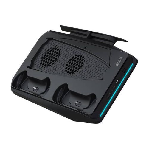 Porodo Gaming Multi-Function PS5 Cooling and Charging Hub - Black