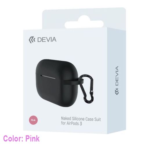 Devia Naked Silicon Case for Airpods 3 - Pink