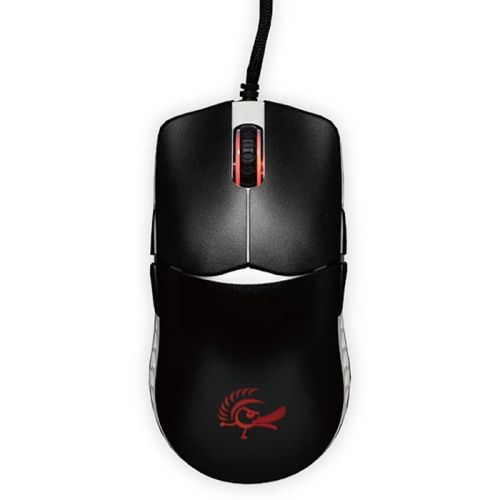 Ducky Feather Hauno Switch RGB Wired Gaming Mouse - Black and White