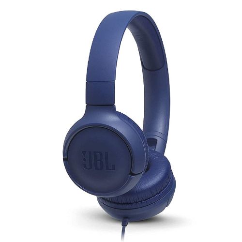 JBL Tune 500 Wired On Ear Headphones - Blue