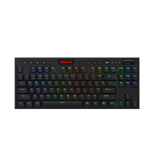 Redragon HORUS TKL Wireless RGB Mechanical Black Gaming Keyboard - (Dust-proof Red Switch)