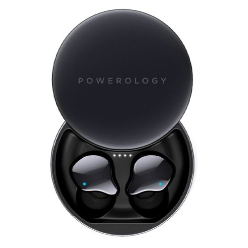 Bluetooth Headset Powerology PTWSEGY True Wireless Earbuds-Grey