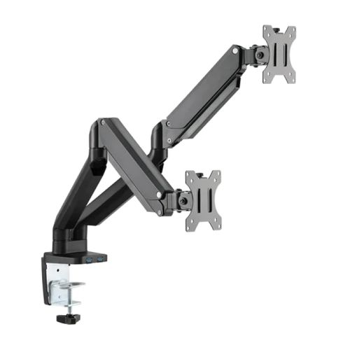 Twisted Minds Premium Dual Monitor Aluminum Arm - Black - TM-26-C012U