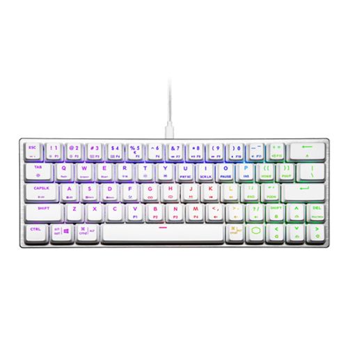 Cooler Master SK620 Low Profile Mechanical Keyboard (White) -Blue Switch - US Layout