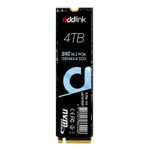 Addlink S92 M.2 2280 PCle Gen4x4 NVMe Internal SSD - 4TB