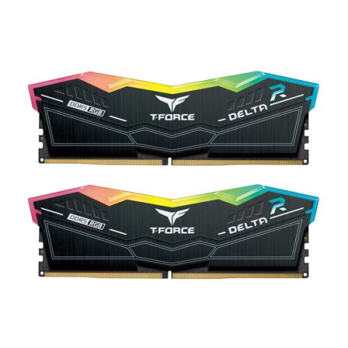 TEAMGROUP T-Force Delta RGB DDR5 32GB Kit (2 x 16GB) 6400MHz Desktop Memory - Black