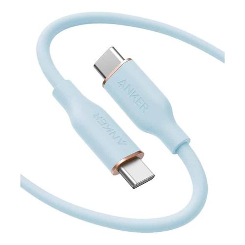 Anker PowerLine III Flow USB-C to USB-C Cable 100W (1.8m/6ft) – Misty Blue