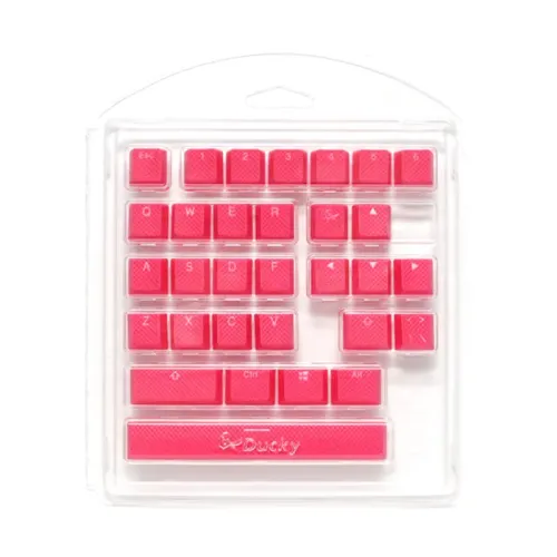 Ducky Rubber Keycap 31 Keys - Pink