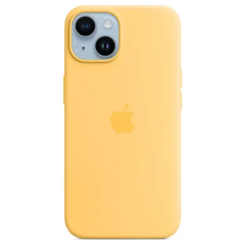 Apple iPhone 14 Silicone Case with MagSafe - Sunglow