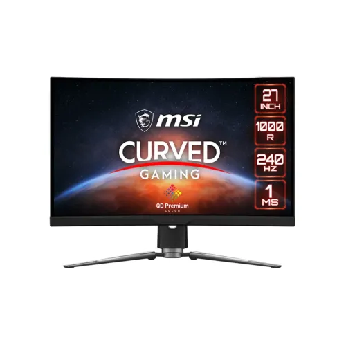 MSI MPG ARTYMIS 273CQRX-QD, 27" WQHD (2560 x 1440), 240Hz, 1ms, FreeSync Curved Gaming Monitor - Black