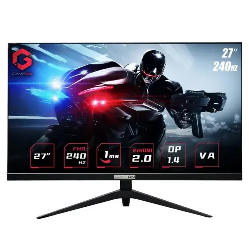 GAMEON 27inch FHD, 240Hz 1ms (1920x1080) Flat VA Gaming Monitor With G-Sync & Free Sync - Black