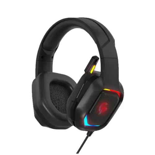 Porodo (PDX411-BK) E-Sports High Definition RGB Wired Gaming Headset - Black