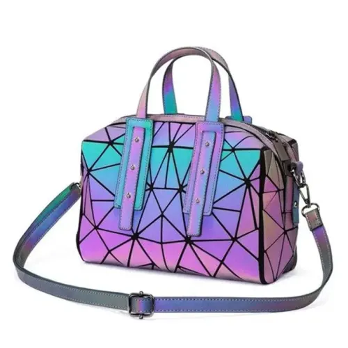 Lovevook Geometric Luminous Boston Crossbody Bag