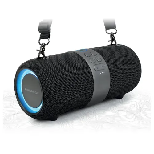 Powerology Cypher Portable Stereo Speaker - Black