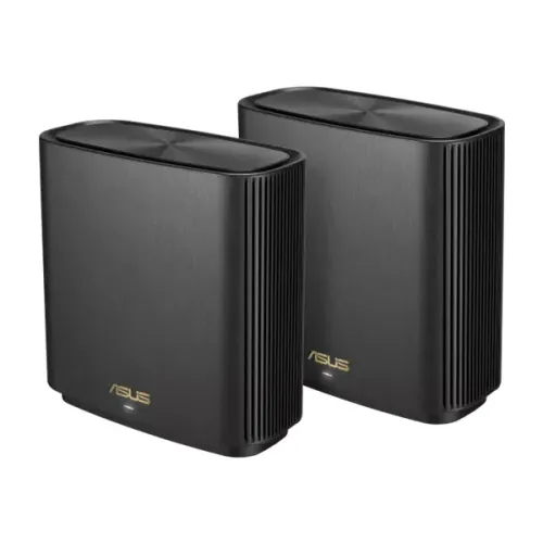 ASUS ZenWiFi AX XT8 - AX6600 Whole-Home Tri-band Mesh WiFi 6 System - 2 Pack Black - (31020)