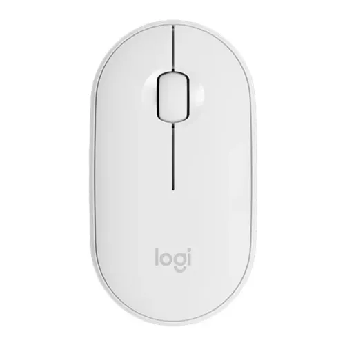 Logitech M350 Pebble Wireless Mouse - Off White